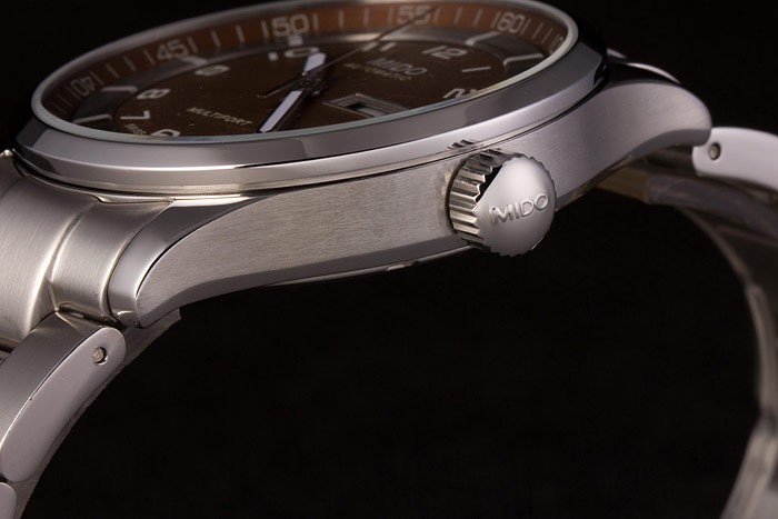 Mido Multifort Stainless Steel Strap Gold Dial 80292 - Image 5