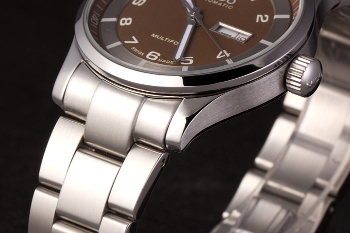 Mido Multifort Stainless Steel Strap Gold Dial 80292 - Image 6