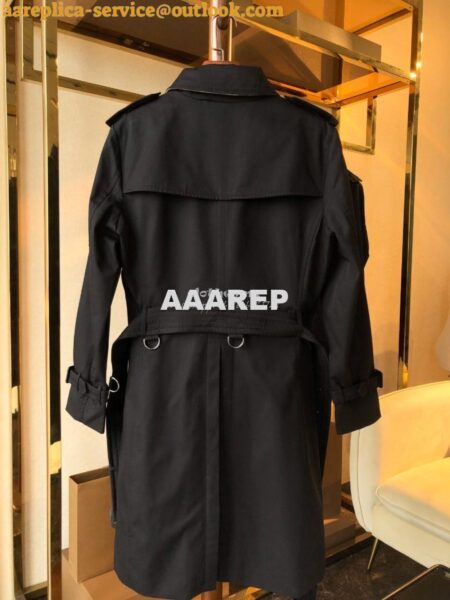 Replica Burberry Men's Sandringham Long Black Trench Coat The Classic Century-Old Sandringham Series black Replica Burberry Men's Sandringham Long Black Trench Coat The Classic Century-Old Sandringham Series black