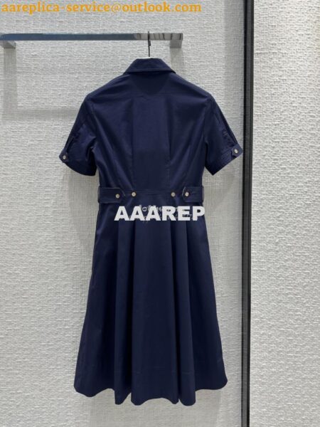 Replica Burberry 24SS New Shirt-Style Dress with Vintage Check Trim
